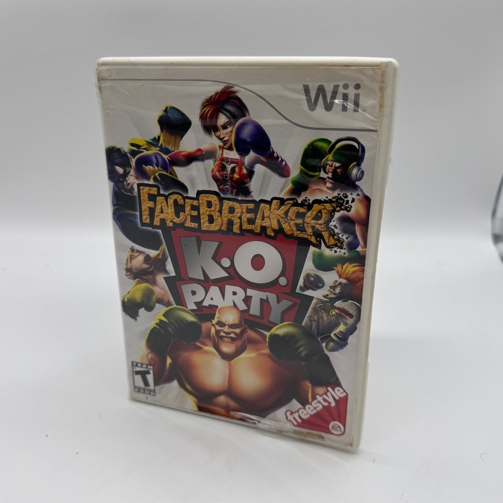 FaceBreaker K.O. Party Nintendo Wii EA Sports Freestyle Boxing Game CIB